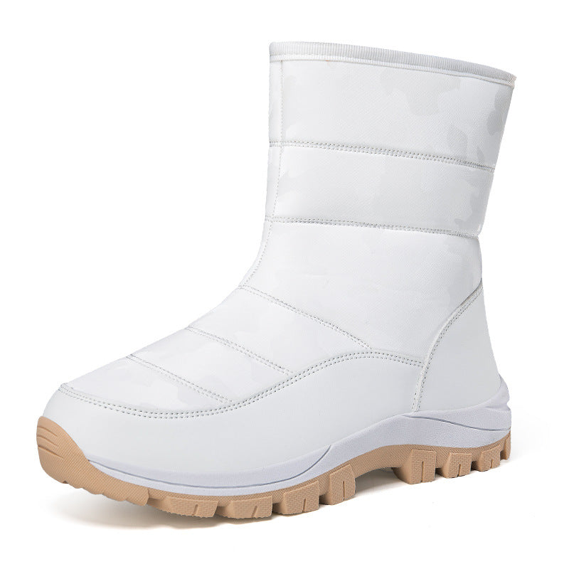 Winter Snow Boots For Women Outdoor Thickened High-top Plus Velvet Shoes Fashion