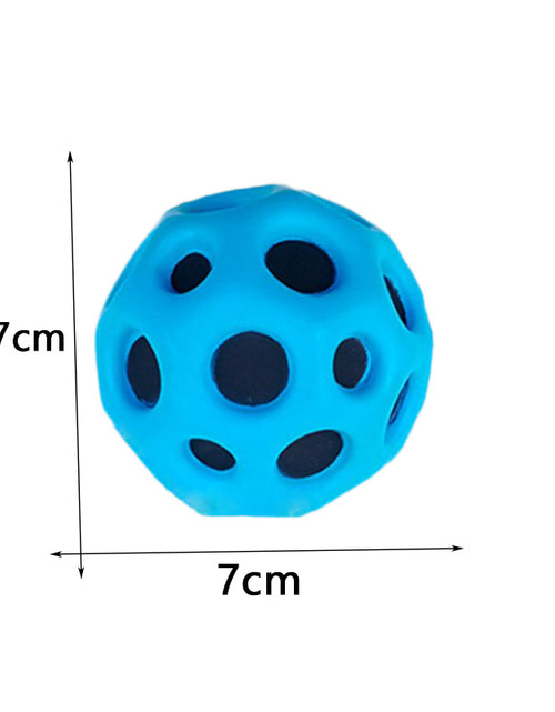 Load image into Gallery viewer, Soft Bouncy Ball Anti-fall Moon Shape Porous Bouncy Ball Kids Indoor Outdoor Toy Ergonomic Design
