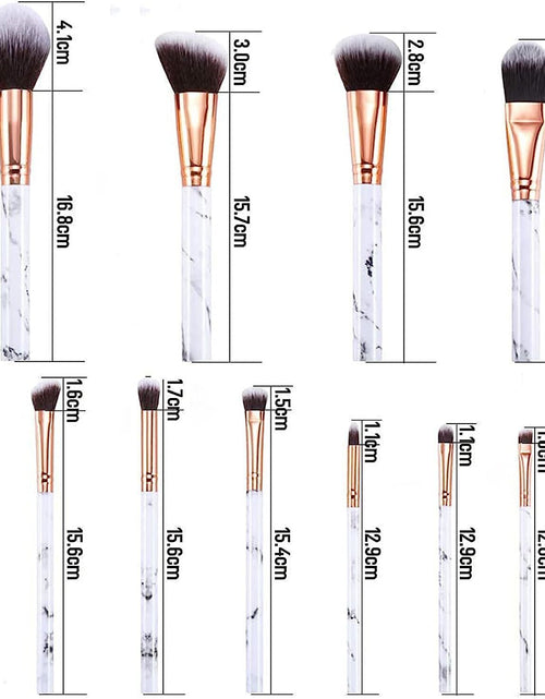 Load image into Gallery viewer, Make-Up Brushes  Professional 12Pcs Marble Make Up Brushes Set
