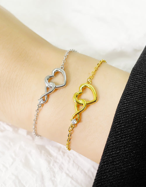 Load image into Gallery viewer, Heart-shape Bracelet Fashion Jewellery Versatile Love Bracelet Gift For Girlfriend Valentine&#39;s Day
