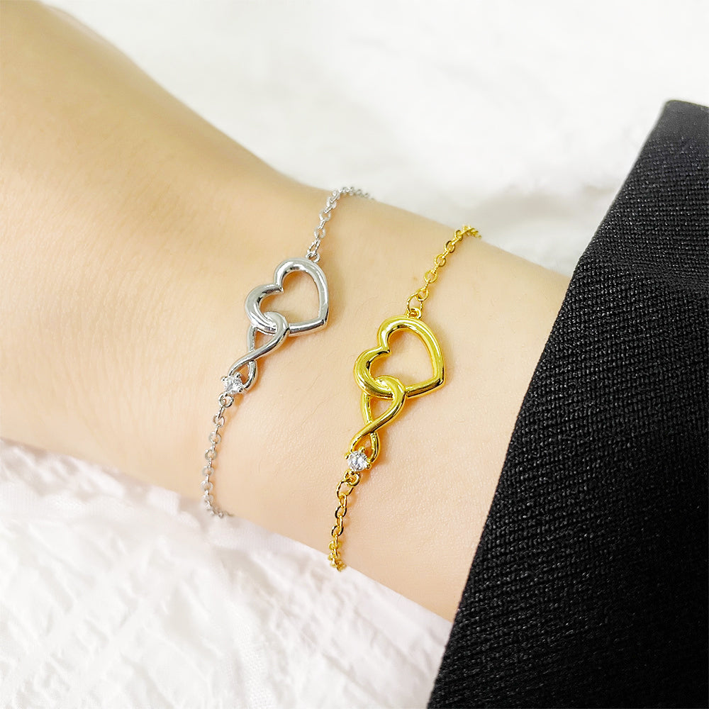 Heart-shape Bracelet Fashion Jewellery Versatile Love Bracelet Gift For Girlfriend Valentine's Day