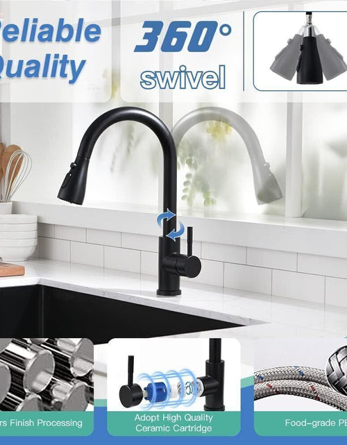 Load image into Gallery viewer, 360 Kitchen Sink Mixer Taps Pull Out Spout Spray Single Lever Modern Mono
