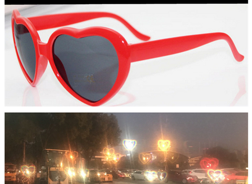 Load image into Gallery viewer, Night Lights Change Love Special Effects Glasses Sunglasses
