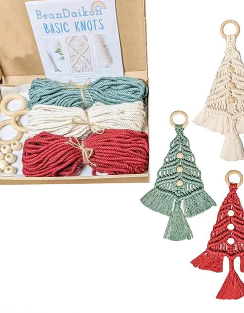 Load image into Gallery viewer, Christmas Tree Diy Material Package Handmade Cotton String Woven
