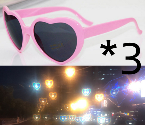 Load image into Gallery viewer, Night Lights Change Love Special Effects Glasses Sunglasses
