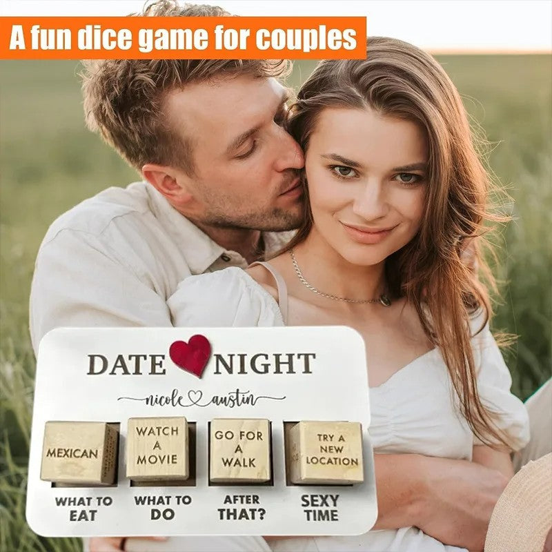 Wooden Date Night Ideas Game Dice Romantic Couple Date Night Game Action Decision Dice Games For Couple