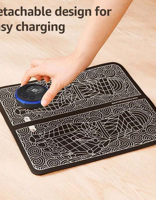 Load image into Gallery viewer, EMS Foot Massager Mat Electric Pad Blood Muscle Circulation Relief Pain LED USB
