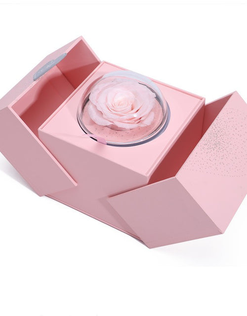 Load image into Gallery viewer, Creative Eternal Rose Box Eternal Soap Flower Jewellery Box Ring Necklace Storage Case Valentines Surprise Gift
