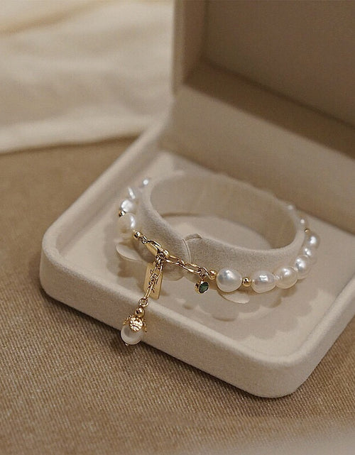 Load image into Gallery viewer, Natural Zircon Pearl Bracelet Luxury Jewellery
