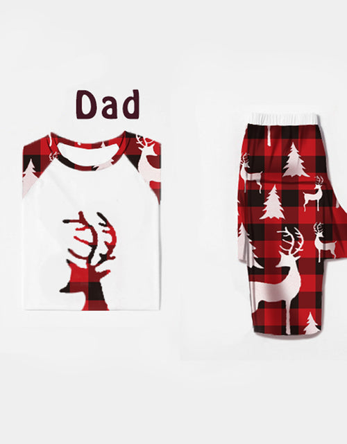 Load image into Gallery viewer, Christmas European And American Christmas Deer Head Print Parent-child Home Service Suit
