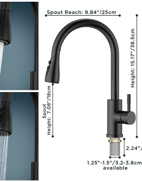 Load image into Gallery viewer, 360 Kitchen Sink Mixer Taps Pull Out Spout Spray Single Lever Modern Mono
