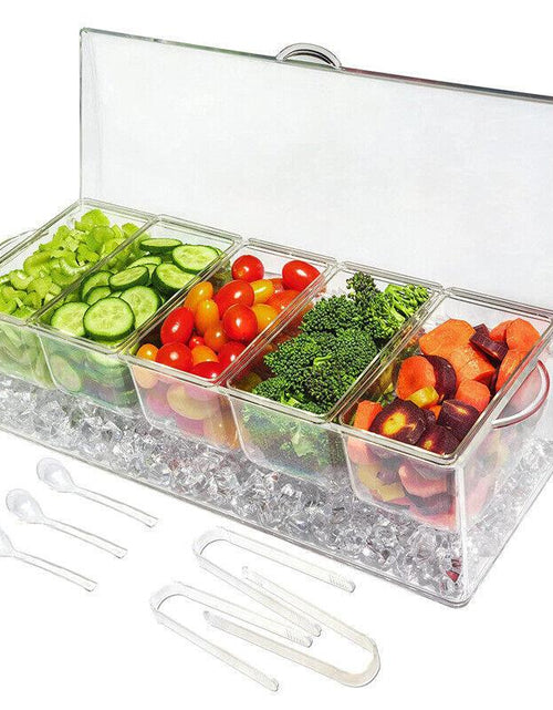 Load image into Gallery viewer, On Ice Bar Fruit Garnish Spice Box Condiment Dispenser Seasoning Storage Kitchen
