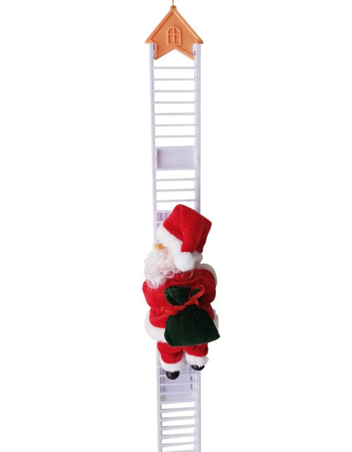 Load image into Gallery viewer, Climbing Ladder Electric Santa Claus Climbing Red Ladder Doll Toy
