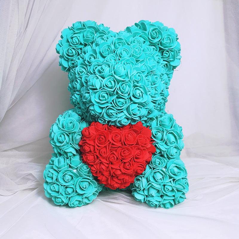 Eternal Life Flower Rose Bear Creative Valentine's Day Gift